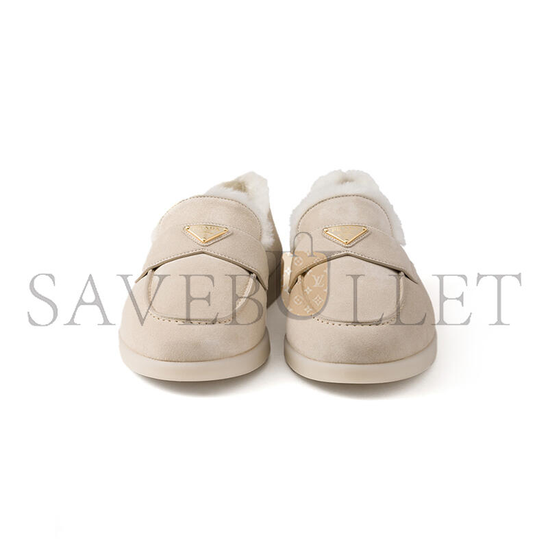 PRADA SUEDE AND WOOL LOAFERS 2DG124 PRADA SUEDE AND WOOL LOAFERS 2DG124